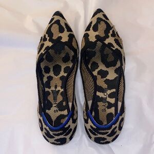 Rothy's Leopard Print Flats (The Pointe)